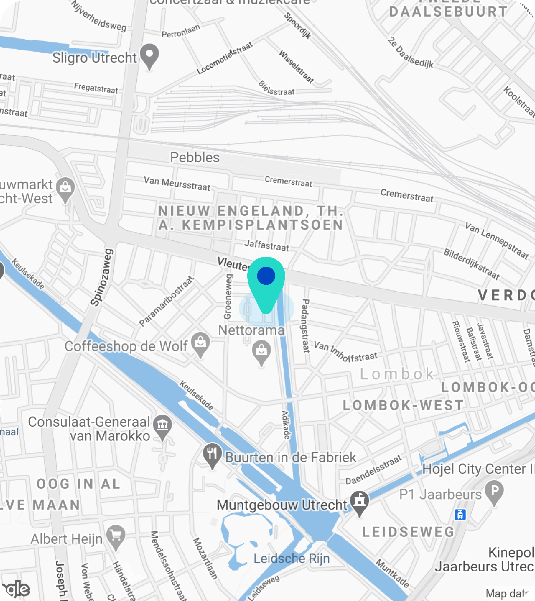 Google Maps kaartje